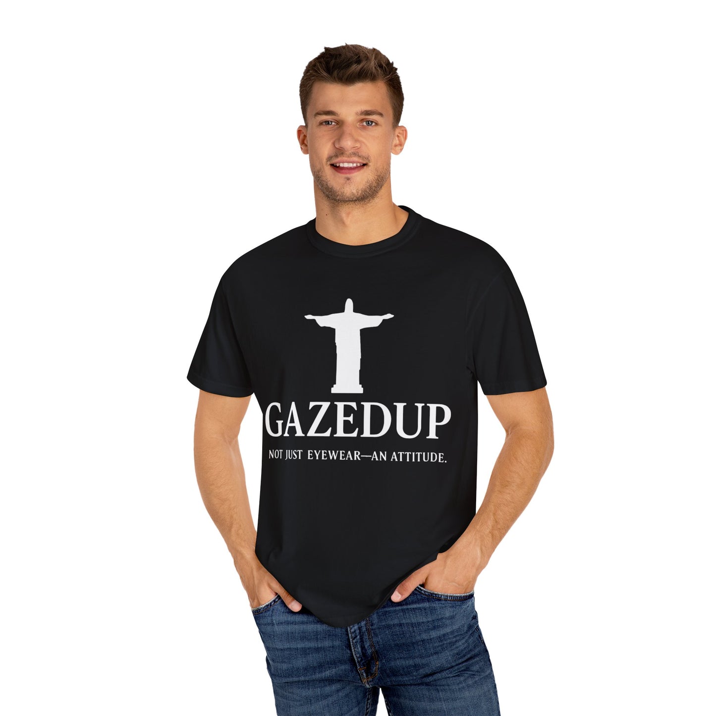 Stylish Unisex Garment-Dyed Tee - GAZEDUP Graphic T-Shirt, Streetwear Fashion, Casual Wear, Unique Gift, Back-to-School